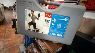 Banco de pesas y kit de discos 30kg