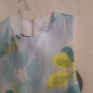 Vestido floral azul y amarillo Mayoral