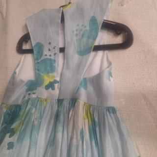 Vestido floral azul y amarillo Mayoral