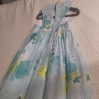 Vestido floral azul y amarillo Mayoral