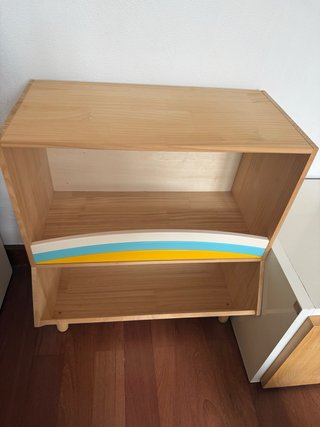 Mueble infantil de almacenaje de madera Sklum