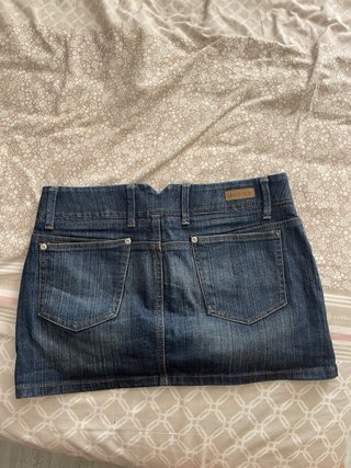 Falda mini vaquera azul