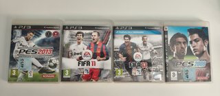 PlayStation 3 con 4 mandos y 5 juegos