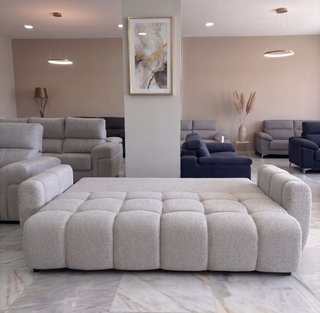 Sofá Cama 4 Plazas Gris Nuevo - envío gratis