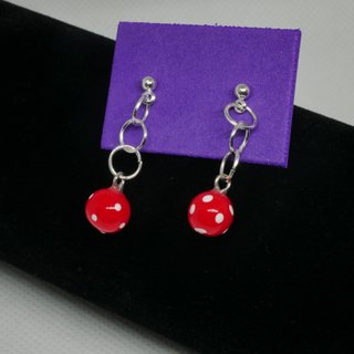 Pendientes Bolas Rojas Festa Major