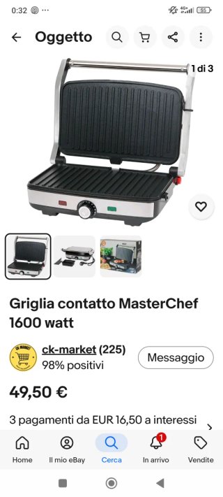 MasterChef Contact Grill Essential Collection