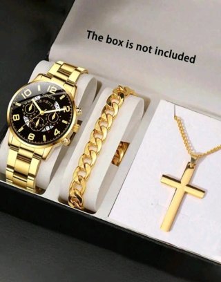 Reloj Hombre Negro/Dorado