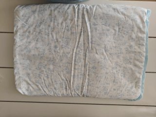 Saco capazo/cuna bebé azul estampado
