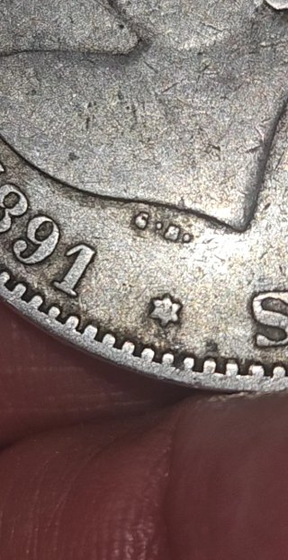 Moneda Alfonso XIII 1891 Plata