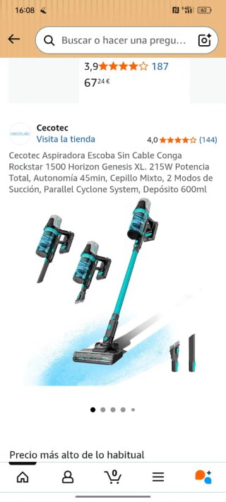 Cargador Cecotec Conga Aspiradora Escoba
