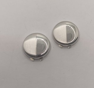 Copri bottoni uomo argento mm 16