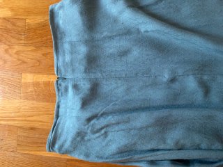 Falda larga azul con nudo