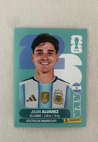 Cromo Julián Álvarez mundial 2026