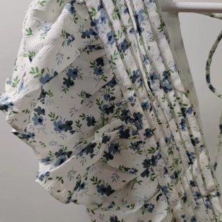 Vestido blanco floral