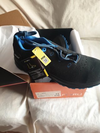 Zapato de seguridad Forli negro/azul talla 45