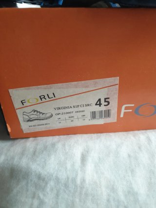 Zapato de seguridad Forli negro/azul talla 45