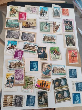 Lott di francobolli da collezione Spagna