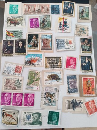 Lott di francobolli da collezione Spagna