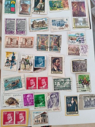 Lott di francobolli da collezione Spagna