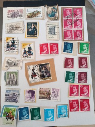 Lott di francobolli da collezione Spagna