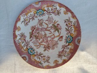 Pareja Platos Porcelaine de Paris Antiguos