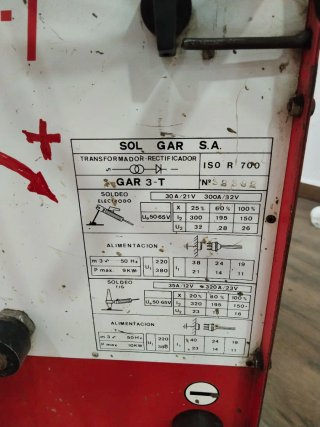 Máquina Soldar Trifásica Corriente Continua
