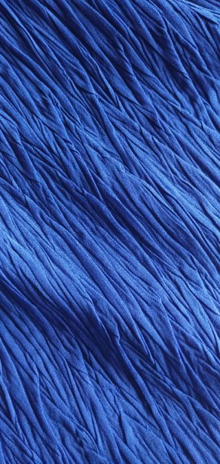 Retal Tela azul con textura plisada