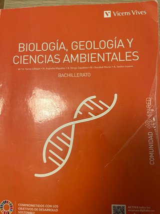 BIOLOGIA GEOLOGIA Y C.AMBIENTALES 1° Bachillerato