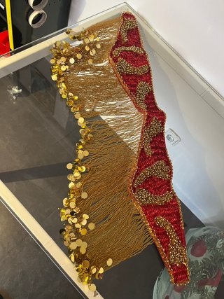 Conjunto Danza Vientre Rojo y Dorado