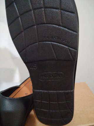 Ciabatte Uomo King N.45 Pelle Nera Marrone