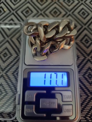 Plata 925 cadena esclava masisa