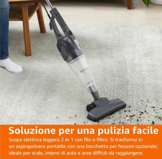 Scopa elettrica 2 in 1 aspirapolvere