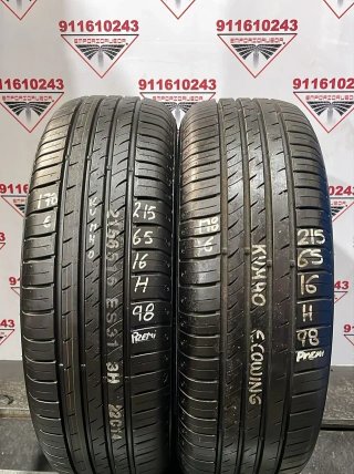 215 65 16 H KUMHO RUEDA PREMIUM YA MONTADA