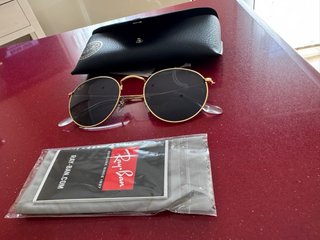 Gafas Ray Ban Metal Doradas y Negras