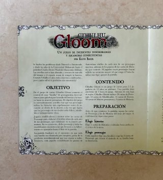 Cthulhu Gloom Juego de Cartas