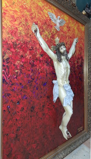 Cristo de OLot 1951 Enmarcado