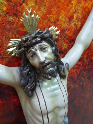 Cristo de OLot 1951 Enmarcado