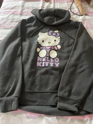 Sudadera Hello Kitty Negra y Morada