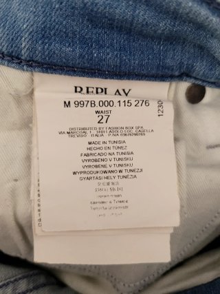 Replay Vaqueros Cortos Desgastados Talla M
