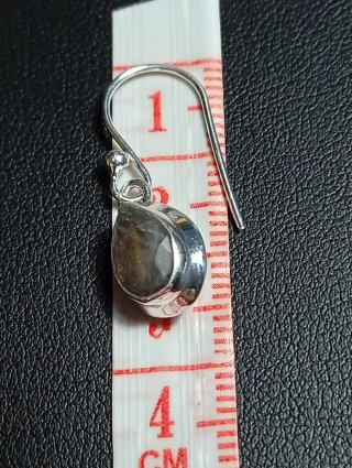 Pendientes Plata de Ley Azul
