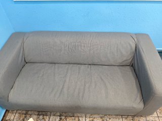 Sofá KLIPPAN IKEA Gris Tela