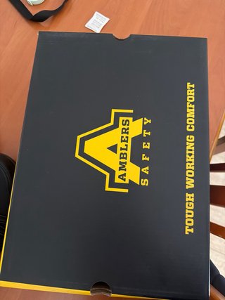 Zapatos de seguridad negros y amarillos talla 46