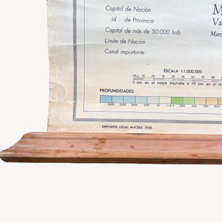Mapa Físico España Aguilar 1958