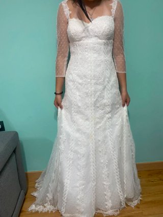 Vestido de Novia Blanco Encaje