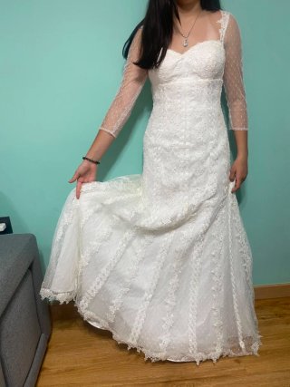 Vestido de Novia Blanco Encaje