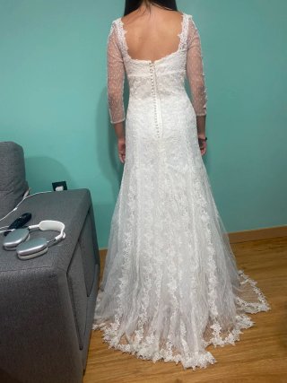 Vestido de Novia Blanco Encaje