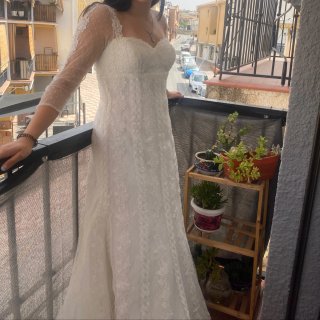 Vestido de Novia Blanco Encaje