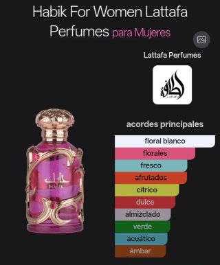 LATTAFA - HABIK FOR WOMEN - MUJER - PERFUME ÁRABE