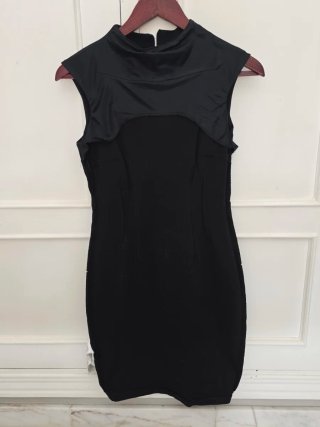 Vestido Negro Elegante Zara Talla 34