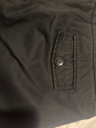 Pantalón corto Massimo Dutti pinzas negro